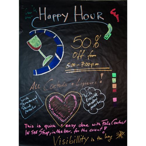 Chart-Folie schwarz 25 Blatt